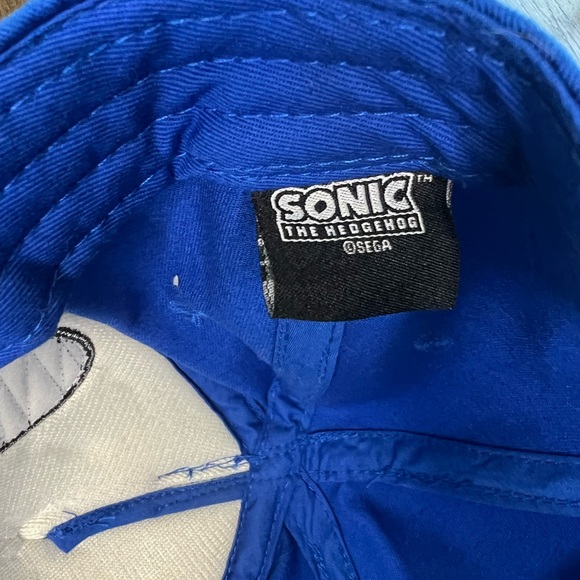 SEGA Branded Sonic The Hedgehog Felt Patch & Spike SnapBack Hat Not Screen Print - Picture 5 of 6